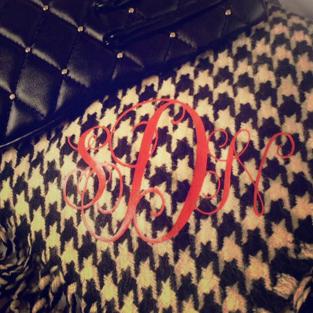 Houndstooth scarf -blank